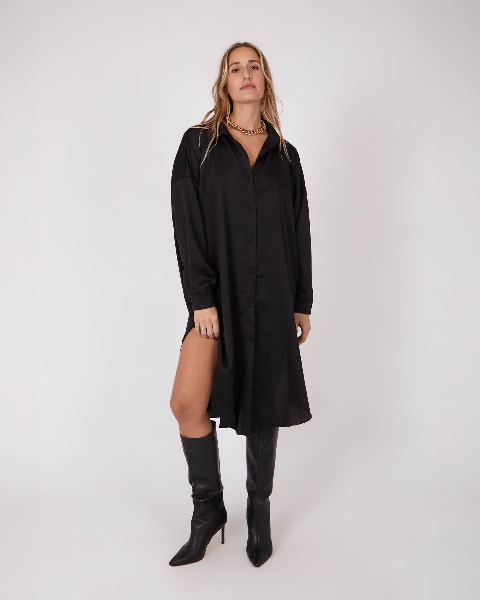 WILDFLOWER TUNIC - Black