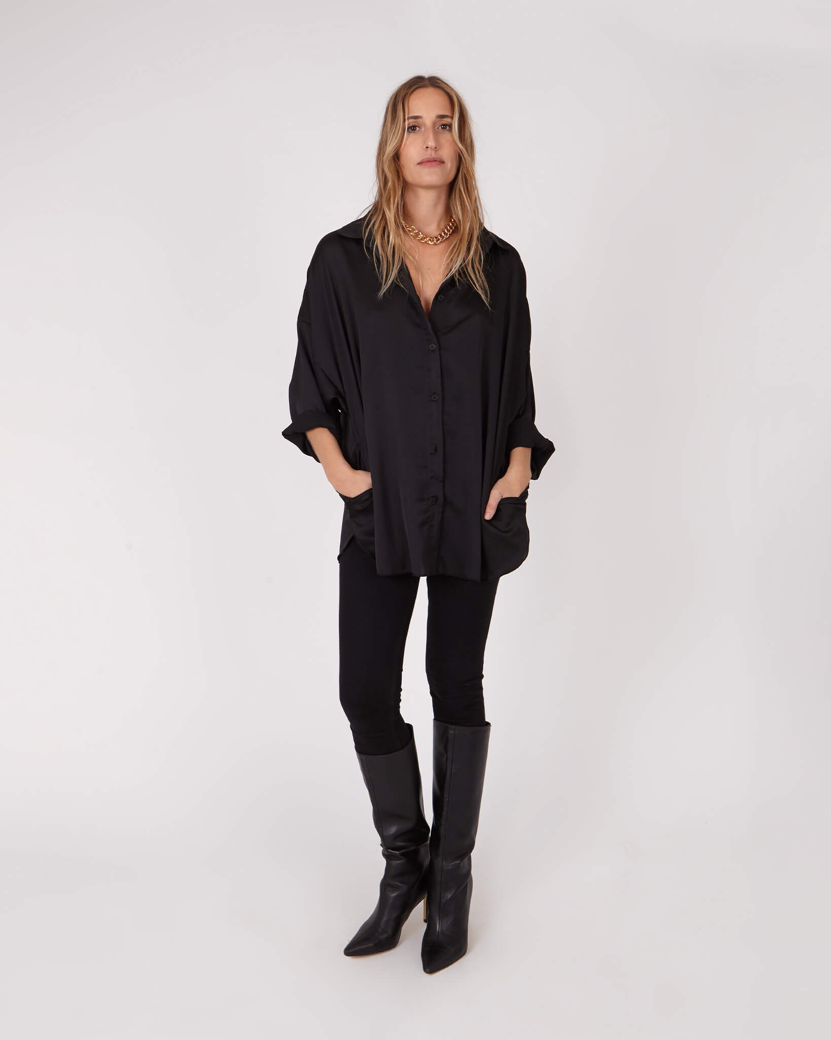 CHEMISE WILDFLOWER - Noir